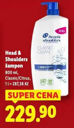Lidl Head a shoulders šampon nabídka