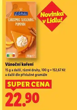 Lidl Vánoční koření nabídka