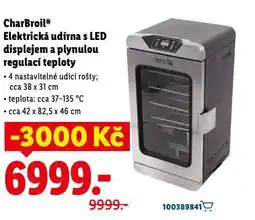 Lidl Charbroil elektrická udírna s led displejem a plynulou regulací teploty nabídka