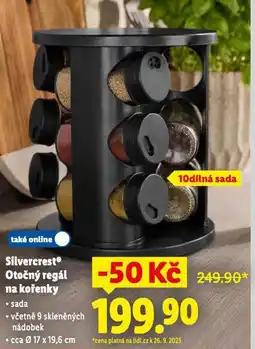 Lidl Silvercrest otočný regál na kořenky nabídka