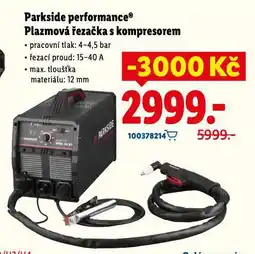 Lidl Parkside performance plazmová řezačka s kompresorem nabídka