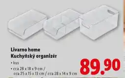 Lidl Livarno home kuchyňské organizér nabídka