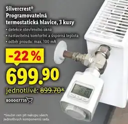 Lidl Silvercrest programovatelná termostatická hlavice nabídka