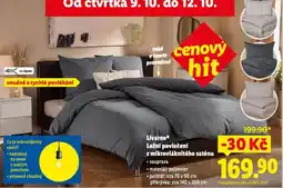 Lidl Livarno ložní povlečení z mikrovláknitého saténu nabídka
