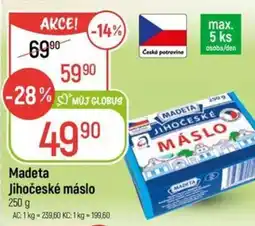 Globus Madeta Jihočeské máslo nabídka