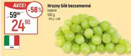 Globus Hrozny bílé bezsemenné nabídka