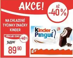 Globus Na chlazené tyčinky značky kinder nabídka