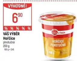 Globus VÁŠ VÝBĚR Hořčice nabídka
