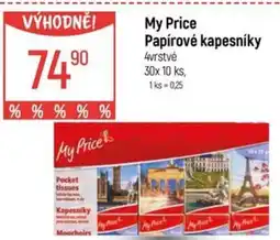 Globus My Price Papírové kapesníky 4vrstvé nabídka