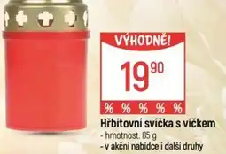 Globus Hřbitovní svíčka s víčkem nabídka