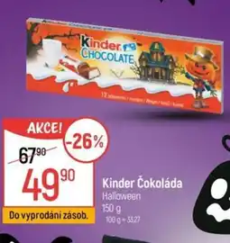 Globus Kinder Čokoláda Halloween nabídka
