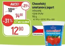 Globus Choceňský smetanový jogurt ochucený nabídka
