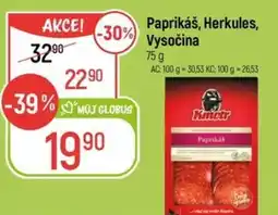 Globus Paprikáš, Herkules, Vysočina nabídka