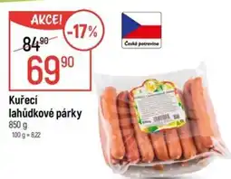 Globus Kuřecí lahůdkové párky nabídka
