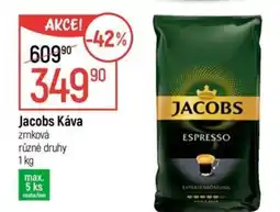 Globus Jacobs Káva zrnková nabídka