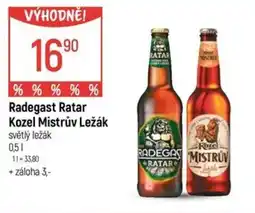 Globus Radegast Ratar Kozel Mistrův Ležák nabídka