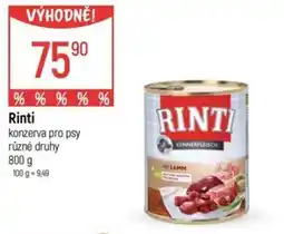 Globus RINTI konzerva pro psy nabídka