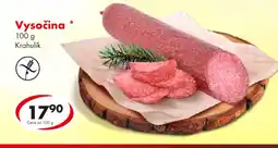CBA Vysočina nabídka
