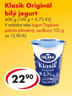 CBA OLMA Klasik Originál bílý jogurt nabídka