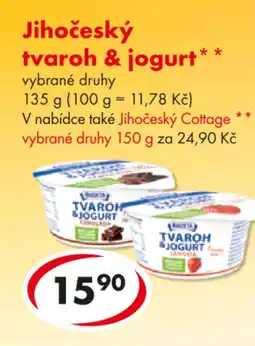CBA Jihočeský tvaroh & jogurt nabídka