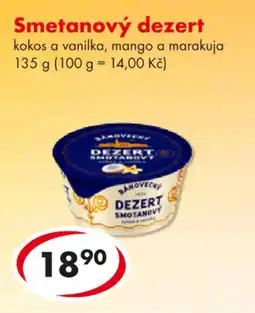 CBA Smetanový dezert nabídka