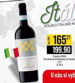 Jip Casino Nitti Primitivo di Manduria Virata 0,75 l nabídka