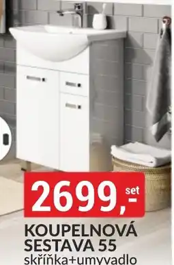 Baumax Koupelnová sestava 55 skříňka+umyvadlo nabídka