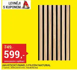 Baumax Akustický panel s filcem natural nabídka