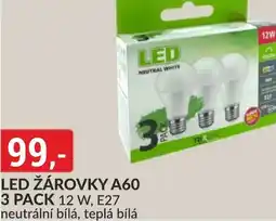 Baumax Led žárovky a60 3 pack nabídka
