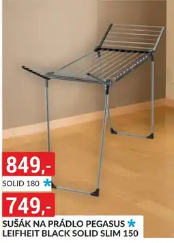 Baumax Sušák na prádlo pegasus * leifheit black solid slim 150 nabídka