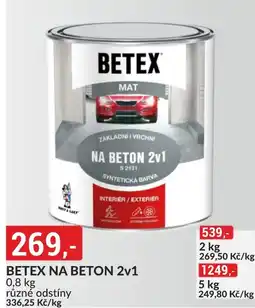 Baumax Betex na beton 2v1 nabídka