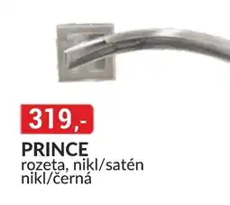 Baumax PRINCE rozeta, nikl/satén nikl/černá nabídka