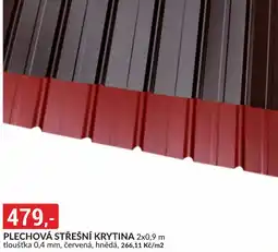 Baumax Plechová střešní krytina nabídka
