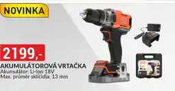 Baumax Akumulátorová vrtačka nabídka