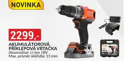 Baumax Akumulátorová příklepová vrtačka nabídka
