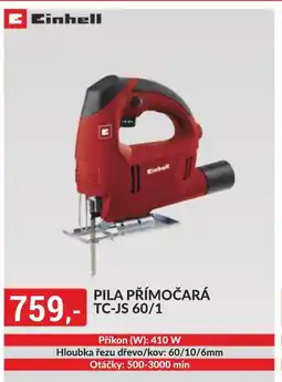 Baumax Einhell Pila přímočará TC-JS 60/1 nabídka