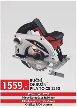 Baumax Einhell Ruční okružní pila tc-cs 1250 nabídka