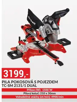 Baumax Einhell Pila pokosová s pojezdem tc-sm 2131/1 dual nabídka