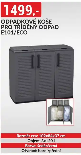 Baumax Odpadkové koše pro tříděný odpad e101/eco nabídka