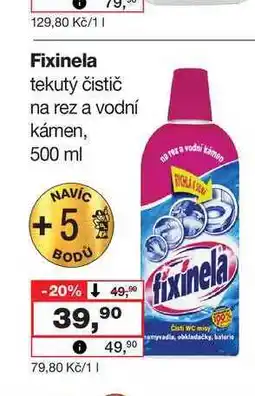 Barvy a laky drogerie Fixinela tekutý čistič na rez a vodní kámen, 500 ml nabídka
