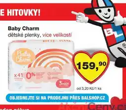 Barvy a laky drogerie Baby Charm dětské plenky, více velikostí nabídka