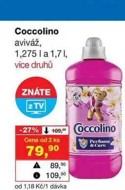 Barvy a laky drogerie Coccolino aviváž, 1,275l nabídka