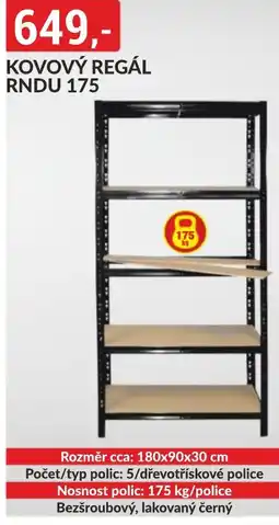 Baumax Kovový regál rndu 175 nabídka