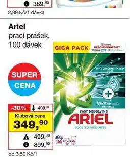 Barvy a laky drogerie Ariel prací prášek, 100 dávek nabídka