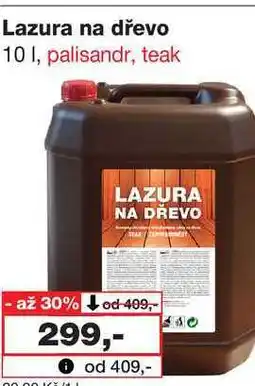 Barvy a laky drogerie Lazura na dřevo 10l nabídka