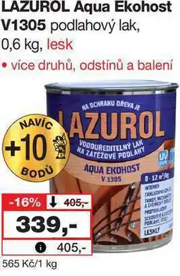 Barvy a laky drogerie LAZUROL Aqua Ekohost V1305 podlahový lak, 0,6 kg, lesk nabídka