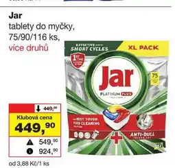 Barvy a laky drogerie Jar tablety do myčky, 75/90/116 ks nabídka