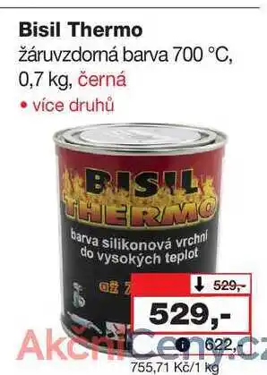 Barvy a laky drogerie Bisil Thermo žáruvzdorná barva 700 °C, 0,7 kg nabídka