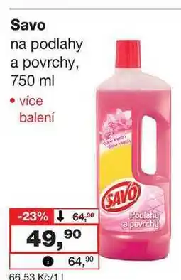 Barvy a laky drogerie Savo na podlahy a povrchy, 750 ml nabídka