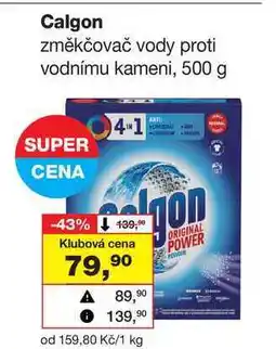 Barvy a laky drogerie Calgon změkčovač vody proti vodnímu kameni, 500 g nabídka